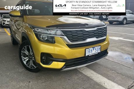 Yellow 2020 Kia Seltos Wagon Sport (Fwd)