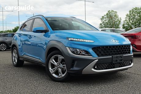 Blue 2022 Hyundai Kona Wagon Elite (Fwd)