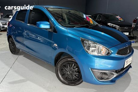 Blue 2019 Mitsubishi Mirage Hatchback Es