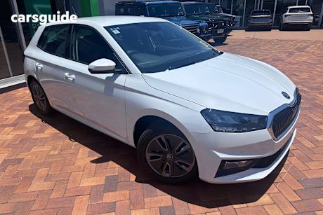 White 2025 Skoda Fabia Hatchback Monte Carlo 110Tsi