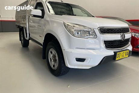 White 2013 Holden Colorado Cab Chassis Lx (4X4)