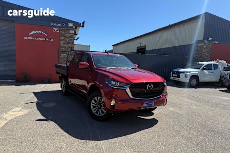 Red 2022 Mazda BT-50 Dual Cab Chassis Xt (4X4)