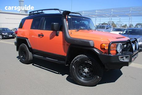 Orange 2014 Toyota FJ Cruiser Wagon