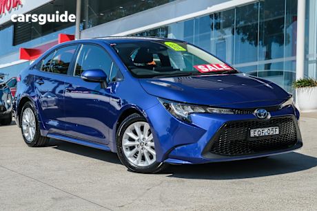 Blue 2021 Toyota Corolla Sedan Ascent Sport Hybrid