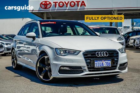 White 2014 Audi A3 Hatchback Sb 1.8 Tfsi Quattro Ambition
