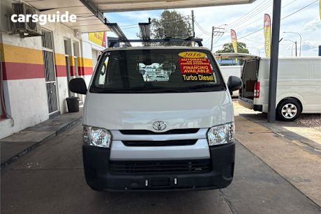 White 2016 Toyota HiAce Van Lwb