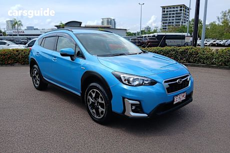Blue 2020 Subaru XV Wagon Hybrid