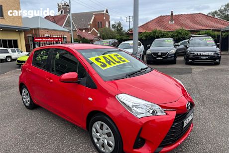 Red 2017 Toyota Yaris Hatchback Ascent