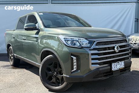 Green 2024 Ssangyong Musso Crew Cab Pickup Ultimate Lux