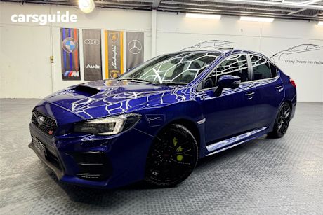 Blue 2019 Subaru WRX Sedan Sti Premium (Awd)