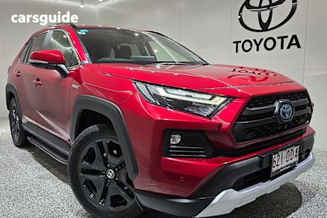Red 2023 Toyota RAV4 Wagon Edge (Awd) Hybrid