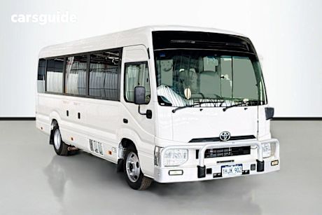 White 2019 Toyota Coaster Bus Standard (Lwb)