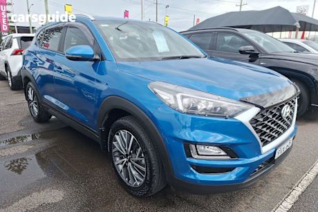 Blue 2019 Hyundai Tucson Wagon Active X (2Wd) Black Int