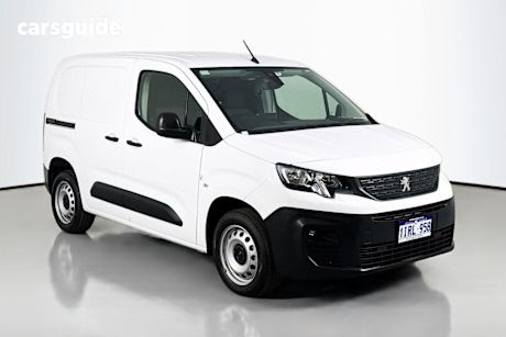 White 2022 Peugeot Partner Van Pro Short