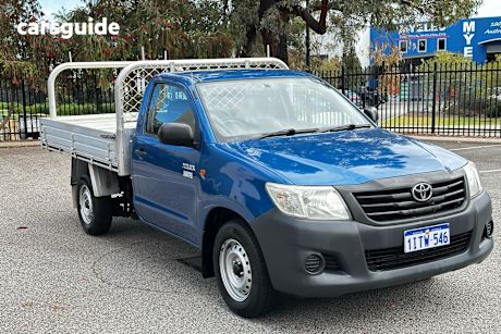Blue 2015 Toyota Hilux Cab Chassis Workmate