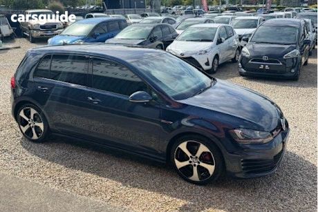 Blue 2017 Volkswagen Golf Hatchback Gti