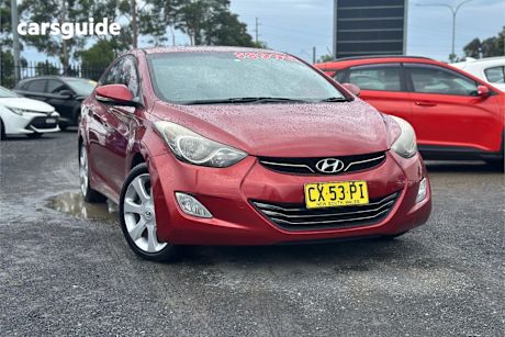 Red 2012 Hyundai Elantra Sedan Premium