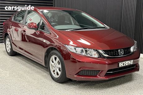 Red 2014 Honda Civic Sedan Vti