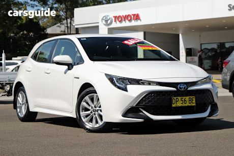 White 2024 Toyota Corolla Hatchback Ascent Sport Hybrid