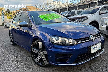 Blue 2017 Volkswagen Golf Hatchback R