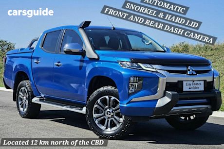 Blue 2019 Mitsubishi Triton Double Cab Pick Up Gls (4X4) Premium
