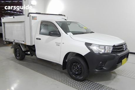 White 2016 Toyota Hilux Cab Chassis Workmate