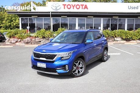 Blue 2020 Kia Seltos Wagon Gt Line (Awd)