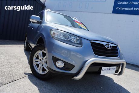 Blue 2010 Hyundai Santa FE Wagon Elite Crdi (4X4)