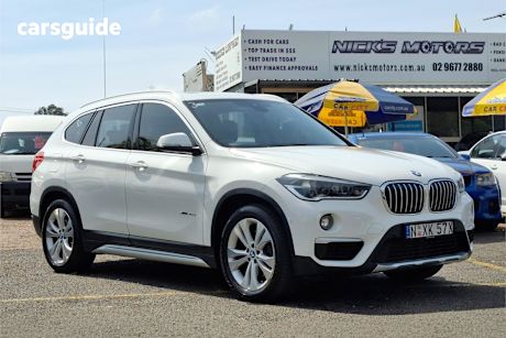 White 2015 BMW X1 Wagon Xdrive 20D