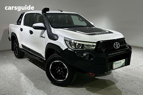 White 2019 Toyota Hilux Double Cab Pick Up Rugged X (4X4)