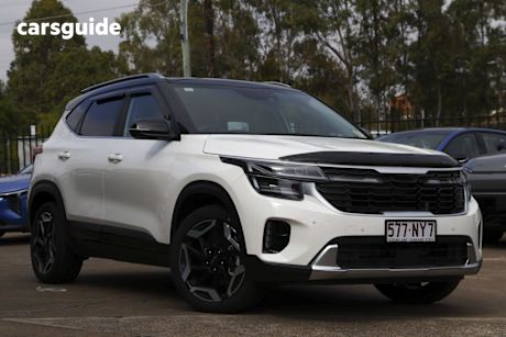 White 2025 Kia Seltos Wagon Gt-Line (Awd) (Two-Tone)