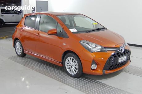 Orange 2016 Toyota Yaris Hatchback Zr