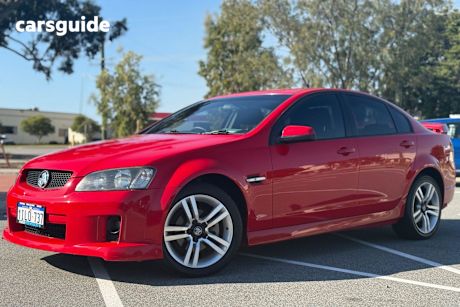 Red 2008 Holden Commodore Sedan Sv6