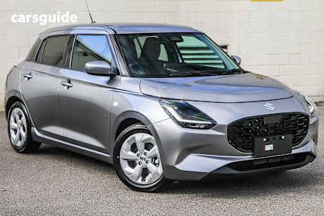 Silver 2025 Suzuki Swift Hatchback Hybrid Plus