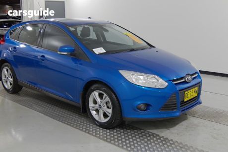 Blue 2013 Ford Focus Hatchback Trend