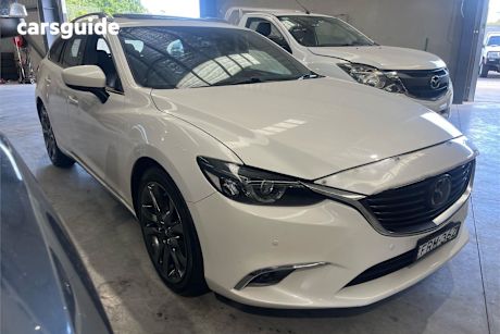 White 2017 Mazda 6 Wagon Atenza