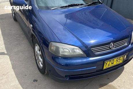Blue 2003 Holden Astra Sedan Equipe