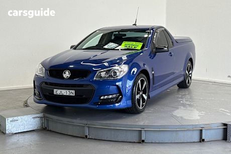 Blue 2016 Holden UTE Utility Sv6 Black Edition