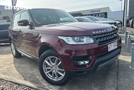Red 2015 Land Rover Range Rover Sport SUV TDV6 SE 4X4