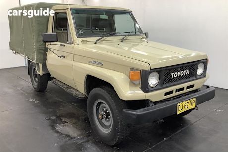 Grey 1989 Toyota Landcruiser Cab Chassis (4X4)