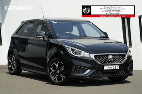 Black 2021 MG MG3 Hatchback Excite (With Navigation)