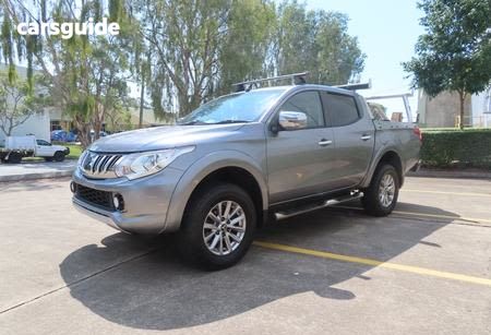 Grey 2015 Mitsubishi Triton Dual Cab Utility Gls (4X4)