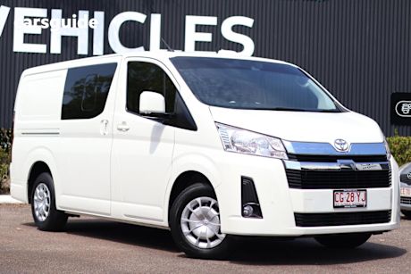White 2022 Toyota HiAce Crew Van Lwb (5 Seats)