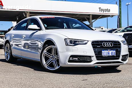White 2012 Audi A5 Hatchback Sportback 3.0 Tdi Quattro