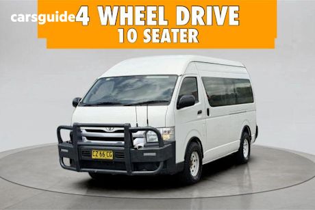 White 2018 Toyota HiAce Bus Commuter