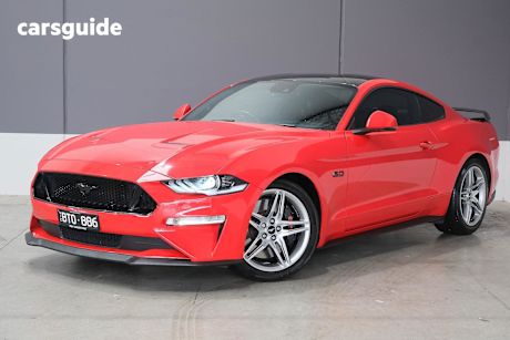 Red 2018 Ford Mustang Coupe Fastback Gt 5.0 V8