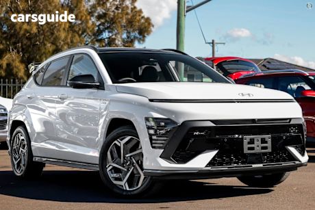 White 2025 Hyundai Kona Wagon Hybrid Premium N Line