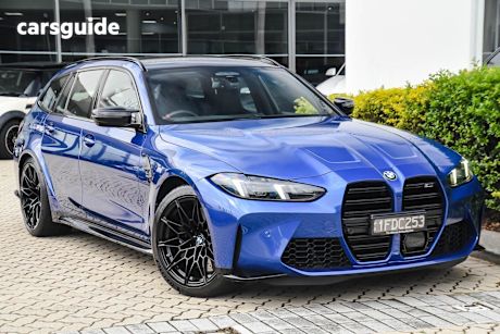 Blue 2025 BMW M3 Wagon Competition Touring M Xdrive