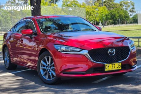 Red 2022 Mazda 6 Sedan Sport