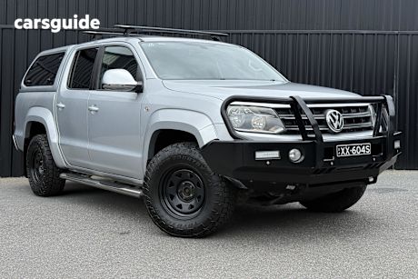 Silver 2013 Volkswagen Amarok Dual Cab Utility Tdi420 Highline (4X4)